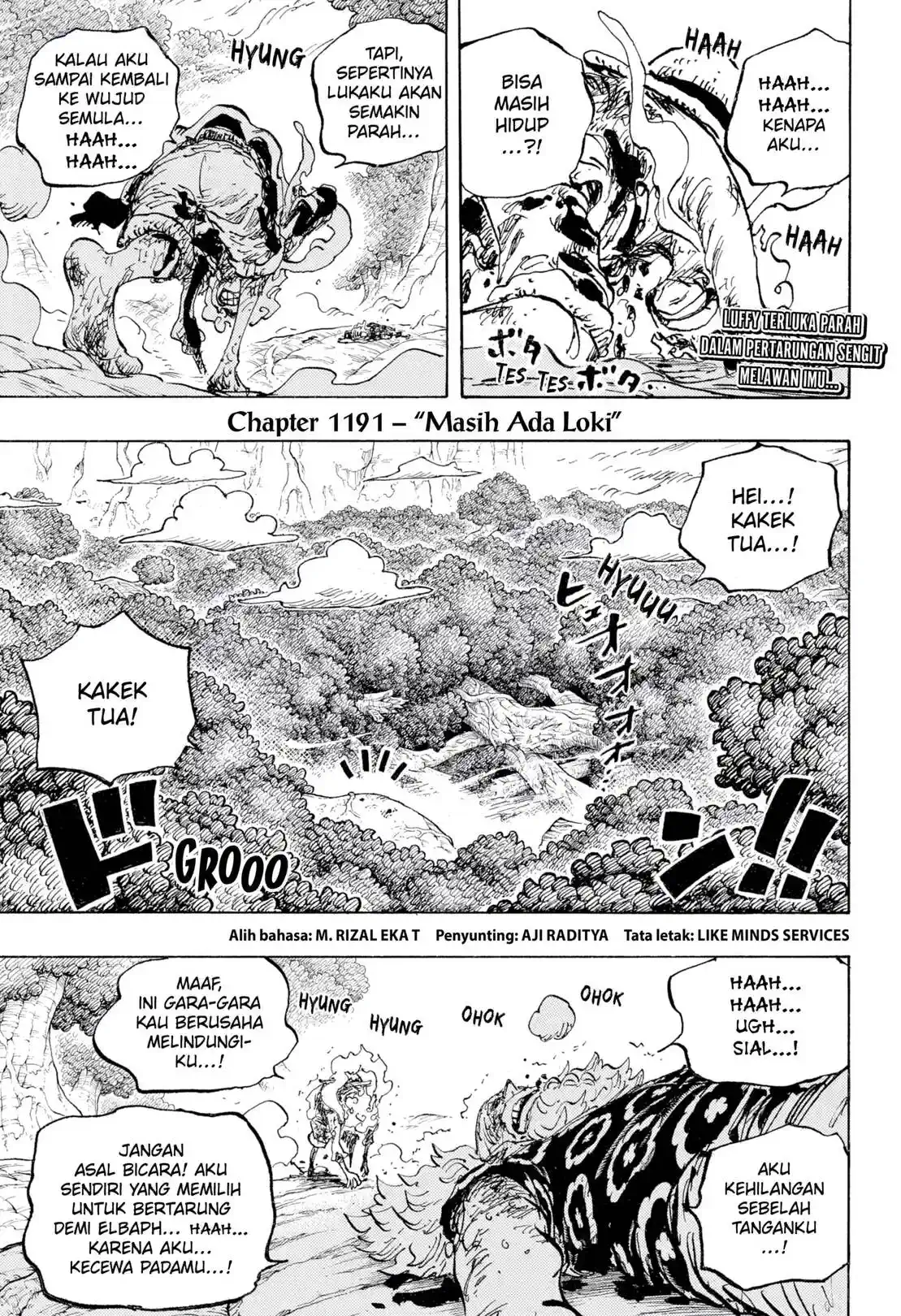 One Piece berwarna 1191 1192 1193 bahasa indonesia